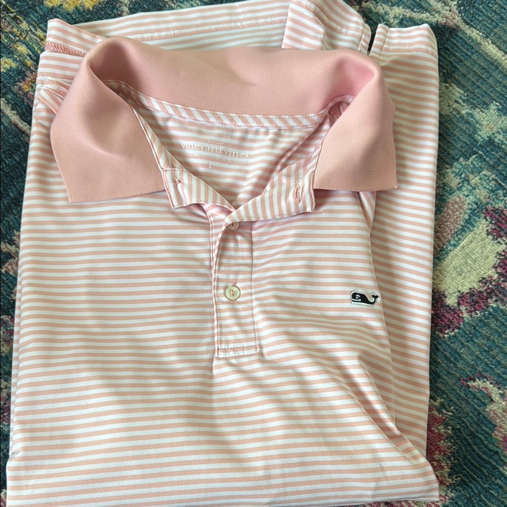 Vineyard Vines pink polo